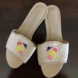 Talbots embroidered sandals